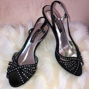 Nina New York 3 inch straps heels. Size 8.